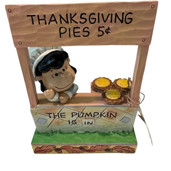 Peanuts Jim Shore The Pumpkin is In Lucy Thanksgiving Statue 6000979 NEW - Picture 1 of 10